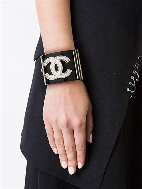 black and gold chanel cuff|chanel cuff bracelet price.